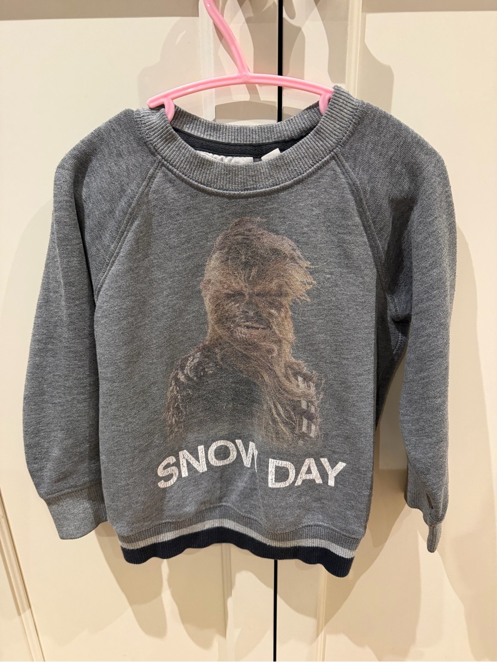 Baby gap 3t “Snow Day' Sweatshirt with Chewbacca Graphic